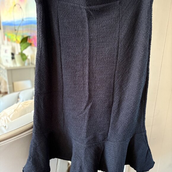 NWT Navy Ruffle Midi Skirt Sz 16 tall from Banana Republic - Picture 3 of 6